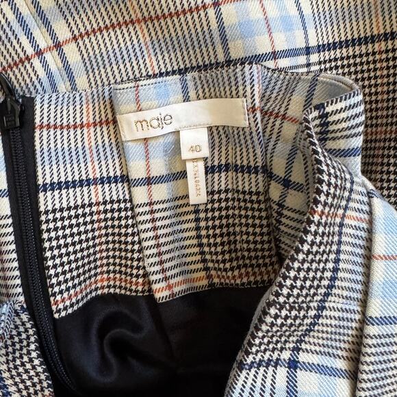 Maje Ika Shorts Plaid Mini Skort Size 40 - Picture 7 of 7